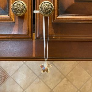 Swarovski Crystal Gold Star Ornament, New & Boxed